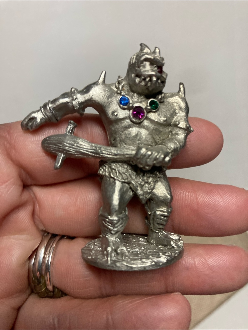 Spoontiques Fantasy Cyclops Figurine with Colored Gem Accents